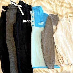 Waffle Knit Sweater & Sweatpants Set - Size 5-6